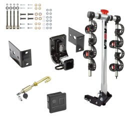 Trailer Tow Hitch For 98-05 Mercedes-Benz ML320  ML350  ML430 ML500 4 Bike Rack w/ Hitch Lock and Cover