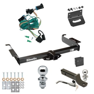 Custom Fit Trailer Hitch Wiring Harness (Plug & Play) 2" Drop Ball-Mount w/ Locking Pin/Clip 2" Chrome Ball 4-Flat Mounting Bracket 1-7/8" Chrome Ball Rubber Hitch Plug Cover Installation Hardware Installation Instructions 75189 118335 Ultimate Tow Package For 96-99 Chevy Express GMC Savana Van Trailer Hitch w/ Wiring 2" Drop Mount Dual 2" and 1-7/8" Ball Lock Bracket Cover 2" Receiver