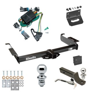 Custom Fit Trailer Hitch Wiring Harness (Plug & Play) 2" Drop Ball-Mount w/ Locking Pin/Clip 2" Chrome Ball 4-Flat Mounting Bracket 1-7/8" Chrome Ball Rubber Hitch Plug Cover Installation Hardware Installation Instructions 75189 118377 Ultimate Tow Package For 00-02 Chevrolet Express GMC Savana Van Trailer Hitch w/ Wiring 2" Drop Mount Dual 2" and 1-7/8" Ball Lock Bracket Cover 2" Receiver