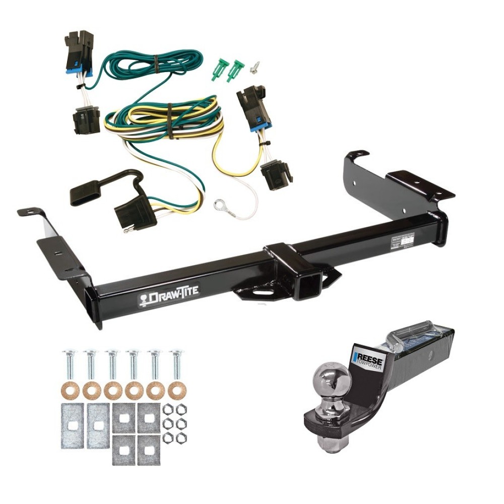 Tow Package For 03-14 Chevrolet Express 1500 GMC Savana 1500 03-24 2500 3500 Trailer Hitch w/ Wiring 2" Drop Mount 2" Ball 2" Receiver Tow Package For 03-14 Chevrolet Express 1500 GMC Savana 1500 03-24 2500 3500 Trailer Hitch w/ Wiring 2" Drop Mount 2" Ball 2" Receiver
