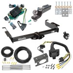 Custom Fit Trailer Hitch Wiring Harness (Plug & Play) 2" Drop Ball-Mount w/ Pin/Clip 2" Chrome Ball Trailer Connector Adapter Brake Control Wiring Kit Circuit Breaker Installation Hardware Installation Instructions 75189 85343 20506 7012a 11 Trailer Hitch Tow Package w/ 7-Way RV Wiring For 00-02 Chevrolet Express GMC Savana Van w/ 2" Drop Mount 2" Ball Class 3 2" Receiver All Models