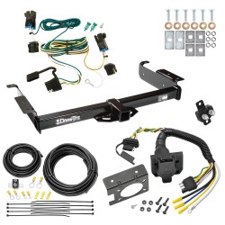 Trailer Hitch w/ 7-Way RV Wiring For 03-14 Chevrolet Express 1500 GMC Savana 1500 03-24 2500 3500 Class 3 2" Receiver All Models  Trailer Hitch w/ 7-Way RV Wiring For 03-14 Chevrolet Express 1500 GMC Savana 1500 03-24 2500 3500 Class 3 2" Receiver All Models