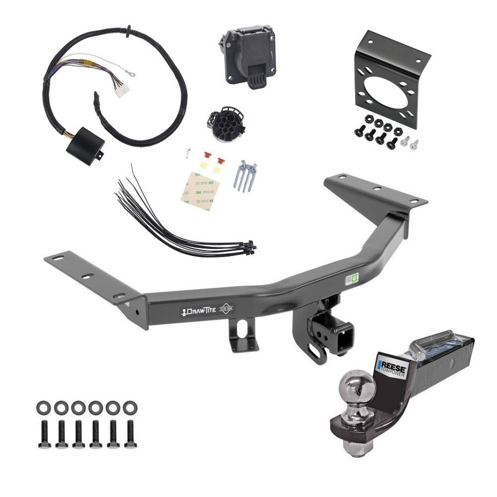 Custom Fit Trailer HitchTow Harness Wiring Package (7-Way) 2" Drop Ball-Mount w/ Pin/Clip 2" Chrome Ball 7-Way Mounting Bracket Installation Hardware Installation Instructions 75225 118289 20212 21536 Draw-Tite Trailer Hitch Tow Package 7-Way RV Trailer Hitch Tow Package w/ 7-Way RV Wiring For 14-20 Acura MDX w/ 2" Drop Mount 2" Ball Class 4 2" Receiver