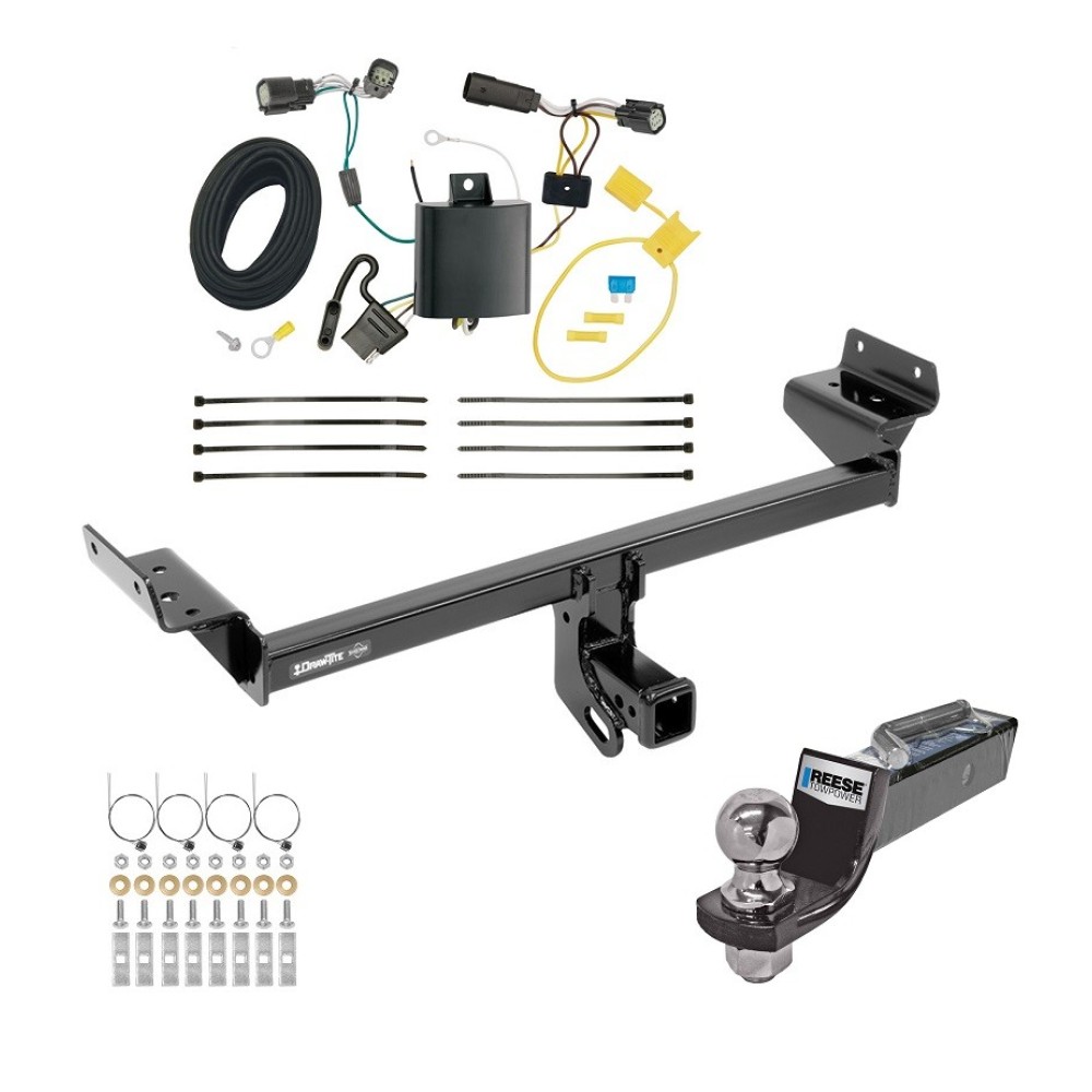 Custom Fit Trailer Hitch Wiring Harness (Plug & Play) 2" Drop Ball-Mount w/ Pin/Clip 2" Chrome Ball Installation Hardware Installation Instructions 75234 118669 21536 Draw-Tite Tow Package 15-18 Edge Except Sport Titanium Models Trailer Hitc Tow Package For 15-18 Ford Edge Except Sport & Titanium Models Trailer Hitch w/ Wiring 2" Drop Mount 2" Ball 2" Receiver