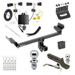 Ultimate Tow Package For 19-23 Lincoln Nautilus Trailer Hitch w/ Wiring 2" Drop Mount Dual 2" and 1-7/8" Ball Lock Bracket Cover 2" Receiver  Ultimate Tow Package For 19-23 Lincoln Nautilus Trailer Hitch w/ Wiring 2" Drop Mount Dual 2" and 1-7/8" Ball Lock Bracket Cover 2" Receiver