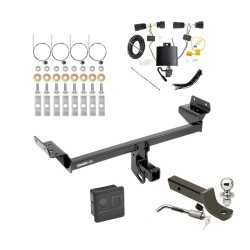 Trailer Tow Hitch For 19-23 Lincoln Nautilus Deluxe Package Wiring 2" Ball and Lock Trailer Tow Hitch For 19-23 Lincoln Nautilus Deluxe Package Wiring 2" Ball and Lock