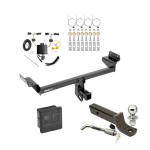 Custom Fit Trailer Hitch Wiring Harness (Plug & Play) 2" Drop Ball-Mount w/ Pin/Clip 2" Chrome Ball Security Lock Pin Rubber Hitch Plug Cover Installation Hardware Installation Instructions 75234 118806 7005111 7010 Draw-Tite Trailer Tow Hit Trailer Tow Hitch For 19-24 Ford Edge Titanium Models Only Deluxe Package Wiring 2" Ball and Lock