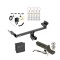 Trailer Tow Hitch For 19-24 Ford Edge Titanium Models Only Deluxe Package Wiring 2" Ball and Lock