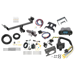 Trailer Hitch Tow Package Prodigy P3 Brake Control For 15-18 Ford Edge Except Sport & Titanium Models w/ 7-Way RV Wiring 2" Drop Mount 2" Ball Class 3 2" Receiver Draw-Tite Tekonsha