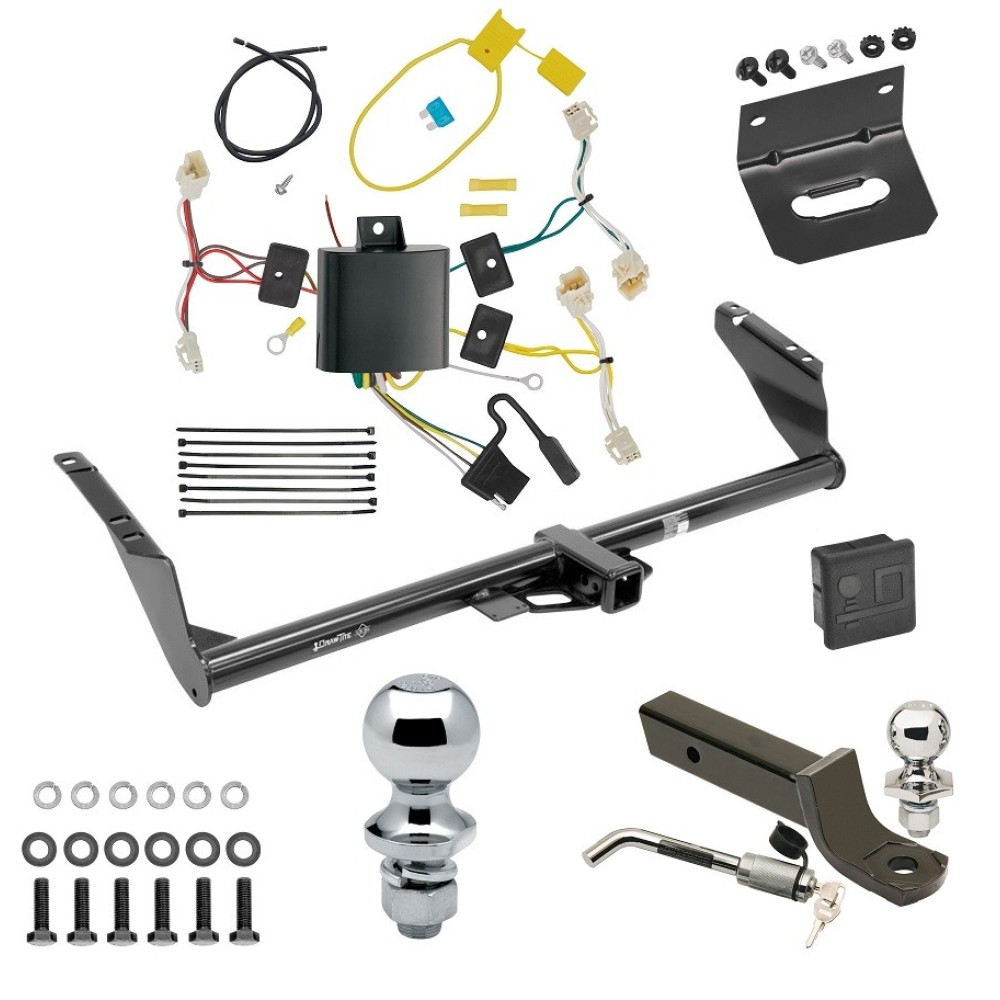 Custom Fit Trailer Hitch Wiring Harness (Plug & Play) 2" Drop Ball-Mount w/ Locking Pin/Clip 2" Chrome Ball 4-Flat Mounting Bracket 1-7/8" Chrome Ball Rubber Hitch Plug Cover Installation Hardware Installation Instructions 75237 118648 Ultimate Tow Package For 15-20 Toyota Sienna Except SE Trailer Hitch w/ Wiring 2" Drop Mount Dual 2" and 1-7/8" Ball Lock Bracket Cover 2" Receiver