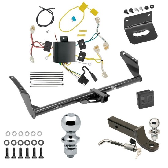 Custom Fit Trailer Hitch Wiring Harness (Plug & Play) 2" Drop Ball-Mount w/ Locking Pin/Clip 2" Chrome Ball 4-Flat Mounting Bracket 1-7/8" Chrome Ball Rubber Hitch Plug Cover Installation Hardware Installation Instructions 75237 118648 Ultimate Tow Package For 15-20 Toyota Sienna Except SE Trailer Hitch w/ Wiring 2" Drop Mount Dual 2" and 1-7/8" Ball Lock Bracket Cover 2" Receiver