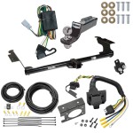 Custom Fit Trailer Hitch Wiring Harness (Plug & Play) 2" Drop Ball-Mount w/ Pin/Clip 2" Chrome Ball Trailer Connector Adapter Brake Control Wiring Kit Circuit Breaker Installation Hardware Installation Instructions 75270 85343 20506 7012a 11 Trailer Hitch Tow Package w/ 7-Way RV Wiring For 99-04 Honda Odyssey w/ 2" Drop Mount 2" Ball Class 3 2" Receiver All Models