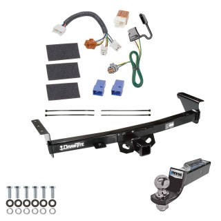 Custom Fit Trailer Hitch Wiring Harness (Plug & Play) 2" Drop Ball-Mount w/ Pin/Clip 2" Chrome Ball Installation Hardware Installation Instructions 75282 118525 21536 Draw-Tite Tow Package 05-23 Nissan Frontier 09-12 Suzuki Equator Trailer H Tow Package For 05-23 Nissan Frontier 09-12 Suzuki Equator Trailer Hitch w/ Wiring 2" Drop Mount 2" Ball 2" Receiver