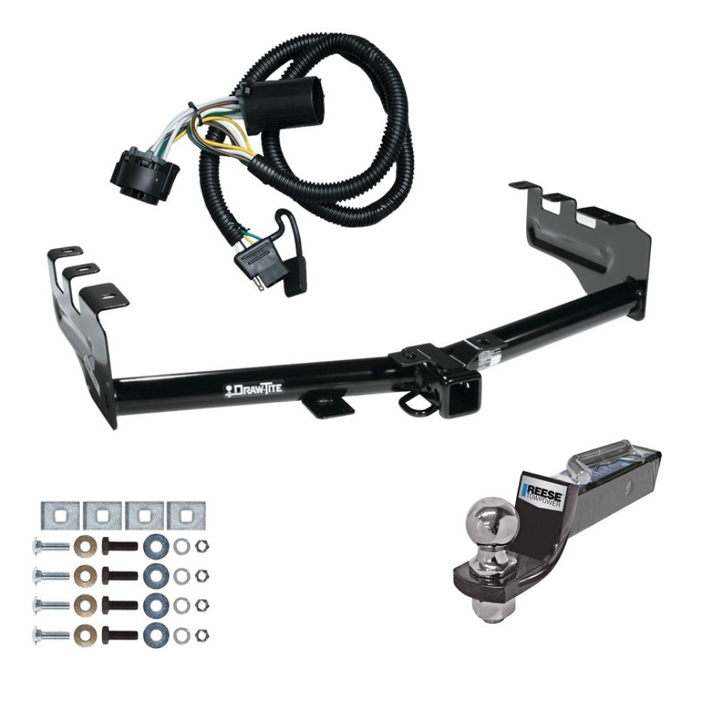 Custom Fit Trailer Hitch Wiring Harness (Plug & Play) 2" Drop Ball-Mount w/ Pin/Clip 2" Chrome Ball Installation Hardware Installation Instructions 75521 118384 21536 Draw-Tite Tow Package 99-13 Chevy Silverado GMC Sierra 1500 Trailer Hitch Tow Package For 99-13 Chevy Silverado GMC Sierra 1500 Trailer Hitch w/ Wiring 2" Drop Mount 2" Ball 2" Receiver