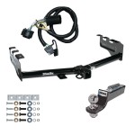 Custom Fit Trailer Hitch Wiring Harness (Plug & Play) 2" Drop Ball-Mount w/ Pin/Clip 2" Chrome Ball Installation Hardware Installation Instructions 75521 118384 21536 Draw-Tite Tow Package 99-13 Chevy Silverado GMC Sierra 1500 Trailer Hitch Tow Package For 99-13 Chevy Silverado GMC Sierra 1500 Trailer Hitch w/ Wiring 2" Drop Mount 2" Ball 2" Receiver