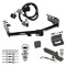 Custom Fit Trailer Hitch Wiring Harness (Plug & Play) 2" Drop Ball-Mount w/ Locking Pin/Clip 2" Chrome Ball 4-Flat Mounting Bracket 1-7/8" Chrome Ball Rubber Hitch Plug Cover Installation Hardware Installation Instructions 75521 118384 Ultimate Tow Package For 99-13 Chevrolet Silverado GMC Sierra 1500 Trailer Hitch w/ Wiring 2" Drop Mount Dual 2" and 1-7/8" Ball Lock Bracket Cover 2" Receiver