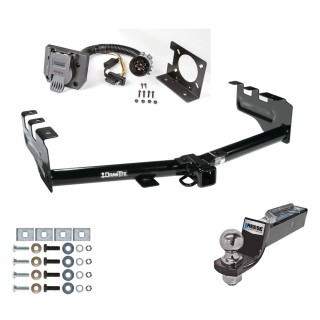 Custom Fit Trailer HitchTow Harness Wiring Package (7-Way) 2" Drop Ball-Mount w/ Pin/Clip 2" Chrome Ball 7-Way Mounting Bracket Installation Hardware Installation Instructions 75521 74682 21536 Draw-Tite Trailer Hitch Tow Package 7-Way RV Wirin Trailer Hitch Tow Package w/ 7-Way RV Wiring For 99-13 Chevy Silverado GMC Sierra 1500 99-04-2500 w/ 2" Drop Mount 2" Ball Class 4 2" Receiver All Models