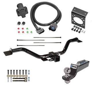 Custom Fit Trailer HitchTow Harness Wiring Package (7-Way) 2" Drop Ball-Mount w/ Pin/Clip 2" Chrome Ball 7-Way Mounting Bracket Installation Hardware Installation Instructions 75528 118271 20212 21536 Draw-Tite Trailer Hitch Tow Package 7-Way R Trailer Hitch Tow Package w/ 7-Way RV Wiring For 13-17 Buick Enclave Chevy Traverse 2018 Traverse Limited 13-16 GMC Acadia w/ 2" Drop Mount 2" Ball Class 3 2" Receiver All Models