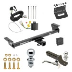 Custom Fit Trailer Hitch Wiring Harness (Plug & Play) 2" Drop Ball-Mount w/ Locking Pin/Clip 2" Chrome Ball 4-Flat Mounting Bracket 1-7/8" Chrome Ball Rubber Hitch Plug Cover Installation Hardware Installation Instructions 75540 118255 Ultimate Tow Package For 16-22 Lexus RX350 16-21 RX450h Trailer Hitch w/ Wiring 2" Drop Mount Dual 2" and 1-7/8" Ball Lock Bracket Cover 2" Receiver