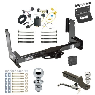 Custom Fit Trailer Hitch Wiring Harness (Plug & Play) 2" Drop Ball-Mount w/ Locking Pin/Clip 2" Chrome Ball 4-Flat Mounting Bracket 1-7/8" Chrome Ball Rubber Hitch Plug Cover Installation Hardware Installation Instructions 75549 118650 Ultimate Tow Package For 07-22 Mercedes-Benz Freightliner Sprinter 2500 3500 07-09 Dodge Sprinter 2500 3500 Trailer Hitch w/ Wiring 2" Drop Mount Dual 2" and 1-7/8" Ball Lock Bracket Cover 2" Receiver