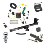 Custom Fit Trailer Hitch Wiring Harness (Plug & Play) 2" Drop Ball-Mount w/ Locking Pin/Clip 2" Chrome Ball 4-Flat Mounting Bracket 1-7/8" Chrome Ball Rubber Hitch Plug Cover Installation Hardware Installation Instructions 75579 118552 Ultimate Tow Package For 08-10 Chrysler Town & Country Dodge Grand Caravan Trailer Hitch w/ Wiring 2" Drop Mount Dual 2" and 1-7/8" Ball Lock Bracket Cover 2" Receiver