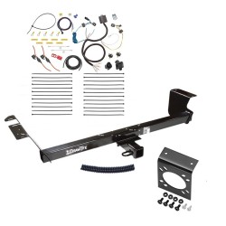 Trailer Hitch w/ 7-Way RV Wiring For 11-16 Chrysler Town & Country 11-20 Dodge Grand Caravan 12-15 RAM C/V Class 3 2" Receiver All Models  Trailer Hitch w/ 7-Way RV Wiring For 11-16 Chrysler Town & Country 11-20 Dodge Grand Caravan 12-15 RAM C/V Class 3 2" Receiver All Models