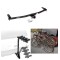 Trailer Hitch w/ 4 Bike Rack For 01-06 Acura MDX 03-08 Honda Pilot Approved for Recreational & Offroad Use Carrier for Adult Woman or Child Bicycles Foldable