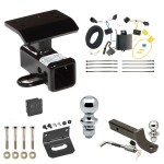 Custom Fit Trailer Hitch Wiring Harness (Plug & Play) 2" Drop Ball-Mount w/ Locking Pin/Clip 2" Chrome Ball 4-Flat Mounting Bracket 1-7/8" Chrome Ball Rubber Hitch Plug Cover Installation Hardware Installation Instructions 75658 118675 Ultimate Tow Package For 12-17 Volkswagen Tiguan Trailer Hitch w/ Wiring 2" Drop Mount Dual 2" and 1-7/8" Ball Lock Bracket Cover 2" Receiver