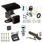 Custom Fit Trailer Hitch Wiring Harness (Requires Splicing) 2" Drop Ball-Mount w/ Locking Pin/Clip 2" Chrome Ball 4-Flat Mounting Bracket 1-7/8" Chrome Ball Rubber Hitch Plug Cover Installation Hardware Installation Instructions 75658 11919 Ultimate Tow Package For 09-11 Volkswagen Tiguan Trailer Hitch w/ Wiring 2" Drop Mount Dual 2" and 1-7/8" Ball Lock Bracket Cover 2" Receiver