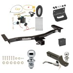 Custom Fit Trailer Hitch Wiring Harness (Plug & Play) 2" Drop Ball-Mount w/ Locking Pin/Clip 2" Chrome Ball 4-Flat Mounting Bracket 1-7/8" Chrome Ball Rubber Hitch Plug Cover Installation Hardware Installation Instructions 75676 118478 Ultimate Tow Package For 10-12 Lexus RX350 Except F Sport Trailer Hitch w/ Wiring 2" Drop Mount Dual 2" and 1-7/8" Ball Lock Bracket Cover 2" Receiver