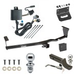 Ultimate Tow Package For 11-13 KIA Sorento EX SX V6 Trailer Hitch w/ Wiring 2" Drop Mount Dual 2" and 1-7/8" Ball Lock Bracket Cover 2" Receiver 