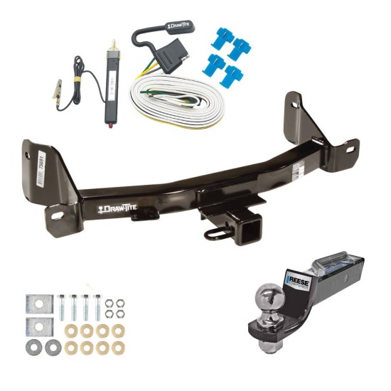 Tow Package For 0914 Ford F150 Trailer Hitch w/ Wiring 2" Drop Mount