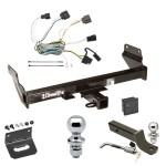Custom Fit Trailer Hitch Wiring Harness (Plug & Play) 2" Drop Ball-Mount w/ Locking Pin/Clip 2" Chrome Ball 4-Flat Mounting Bracket 1-7/8" Chrome Ball Rubber Hitch Plug Cover Installation Hardware Installation Instructions 75699 118425 Ultimate Tow Package For 11-13 Jeep Grand Cherokee Trailer Hitch w/ Wiring 2" Drop Mount Dual 2" and 1-7/8" Ball Lock Bracket Cover 2" Receiver