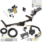 Custom Fit Trailer Hitch Wiring Harness (Plug & Play) 2" Drop Ball-Mount w/ Pin/Clip 2" Chrome Ball Trailer Connector Adapter Brake Control Wiring Kit Circuit Breaker Installation Hardware Installation Instructions 75703 85343 20506 7012a 11 Trailer Hitch Tow Package w/ 7-Way RV Wiring For 92-94 Ford E-150 E-250 E-350 Econoline w/ 2" Drop Mount 2" Ball Class 4 2" Receiver All Models