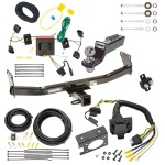 Custom Fit Trailer Hitch Wiring Harness (Plug & Play) 2" Drop Ball-Mount w/ Pin/Clip 2" Chrome Ball Trailer Connector Adapter Brake Control Wiring Kit Circuit Breaker Installation Hardware Installation Instructions 75712 85343 20506 7012a 11 Trailer Hitch Tow Package w/ 7-Way RV Wiring For 08-17 Jeep Patriot w/ 2" Drop Mount 2" Ball Class 3 2" Receiver All Models
