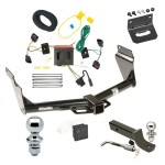 Custom Fit Trailer Hitch Wiring Harness (Plug & Play) 2" Drop Ball-Mount w/ Locking Pin/Clip 2" Chrome Ball 4-Flat Mounting Bracket 1-7/8" Chrome Ball Rubber Hitch Plug Cover Installation Hardware Installation Instructions 75713 118552 Ultimate Tow Package For 11-13 Dodge Durango Trailer Hitch w/ Wiring 2" Drop Mount Dual 2" and 1-7/8" Ball Lock Bracket Cover 2" Receiver