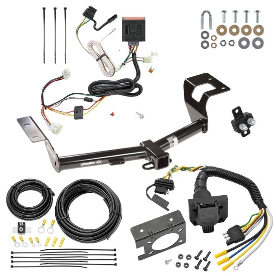 Custom Fit Trailer Hitch Wiring Harness (Plug & Play) Trailer Connector Adapter Brake Control Wiring Kit Circuit Breaker Installation Hardware Installation Instructions 75742 85343 20506 7012a 118561 Draw-Tite Trailer Hitch 7-Way RV Wiring 12-16 Honda Trailer Hitch w/ 7-Way RV Wiring For 12-16 Honda CR-V Class 3 2" Receiver All Models