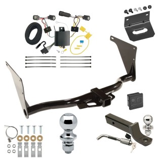 Custom Fit Trailer Hitch Wiring Harness (Plug & Play) 2" Drop Ball-Mount w/ Locking Pin/Clip 2" Chrome Ball 4-Flat Mounting Bracket 1-7/8" Chrome Ball Rubber Hitch Plug Cover Installation Hardware Installation Instructions 75758 118715 Ultimate Tow Package For 17-18 Ford Escape Trailer Hitch w/ Wiring 2" Drop Mount Dual 2" and 1-7/8" Ball Lock Bracket Cover 2" Receiver