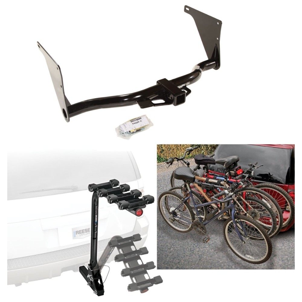 Custom Fit Trailer Hitch 4 Bike Carrier Installation Hardware Installation Instructions 75758 63124 Draw-Tite Trailer Hitch 4 Bike Rack 13-19 Escape Approved Recreational Offroad Use Carrier Adult Woman or Child Bicycles Foldable 13 14 15 16 17 18 19 201 Trailer Hitch w/ 4 Bike Rack For 13-19 Ford Escape Approved for Recreational & Offroad Use Carrier for Adult Woman or Child Bicycles Foldable