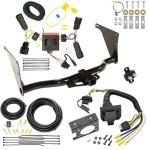 Custom Fit Trailer Hitch Wiring Harness (Plug & Play) Trailer Connector Adapter Brake Control Wiring Kit Circuit Breaker Installation Hardware Installation Instructions 75758 85343 20506 7012a 118566 Draw-Tite Trailer Hitch 7-Way RV Wiring 13-16 Esca Trailer Hitch w/ 7-Way RV Wiring For 13-16 Ford Escape Class 3 2" Receiver All Models