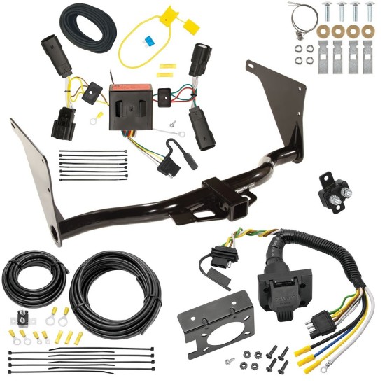 Custom Fit Trailer Hitch Wiring Harness (Plug & Play) Trailer Connector Adapter Brake Control Wiring Kit Circuit Breaker Installation Hardware Installation Instructions 75758 85343 20506 7012a 118566 Draw-Tite Trailer Hitch 7-Way RV Wiring 13-16 Esca Trailer Hitch w/ 7-Way RV Wiring For 13-16 Ford Escape Class 3 2" Receiver All Models