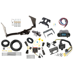 Trailer Hitch Tow Package Prodigy P3 Brake Control For 13-16 Ford Escape w/ 7-Way RV Wiring 2" Drop Mount 2" Ball Class 3 2" Receiver Draw-Tite Tekonsha