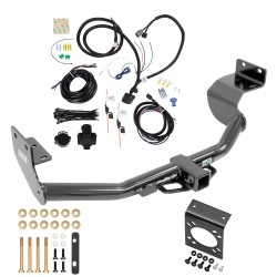 Trailer Hitch w/ 7-Way RV Wiring For 13-18 Hyundai Santa Fe Class 3 2" Receiver Sport w/Factory Tow Package (5 Passenger)  Trailer Hitch w/ 7-Way RV Wiring For 13-18 Hyundai Santa Fe Class 3 2" Receiver Sport w/Factory Tow Package (5 Passenger)