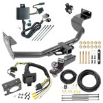Trailer Hitch Tow Package w/ 7-Way RV Wiring For 14-15 KIA Sorento w/ V6 Engine w/ 2" Drop Mount 2" Ball Class 3 2" Receiver 