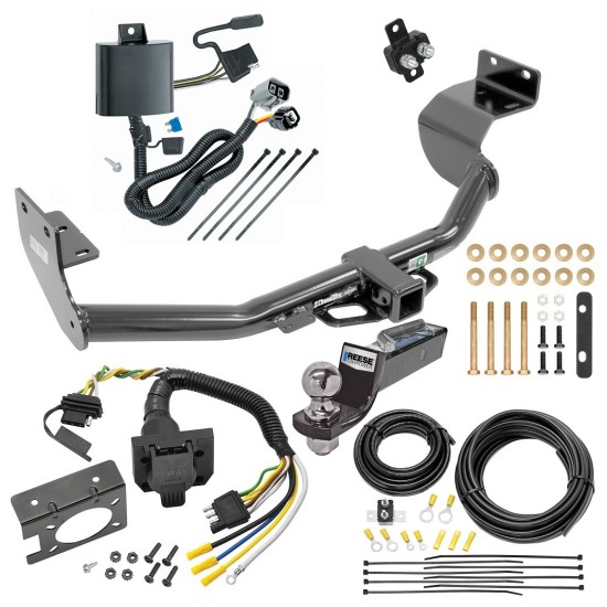 Trailer Hitch Tow Package w/ 7-Way RV Wiring For 14-15 KIA Sorento w/ V6 Engine w/ 2" Drop Mount 2" Ball Class 3 2" Receiver 