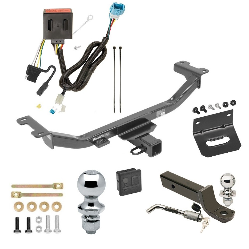 Custom Fit Trailer Hitch Wiring Harness (Plug & Play) 2" Drop Ball-Mount w/ Locking Pin/Clip 2" Chrome Ball 4-Flat Mounting Bracket 1-7/8" Chrome Ball Rubber Hitch Plug Cover Installation Hardware Installation Instructions 75784 118569 Ultimate Tow Package For 13-18 Acura RDX Trailer Hitch w/ Wiring 2" Drop Mount Dual 2" and 1-7/8" Ball Lock Bracket Cover 2" Receiver
