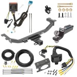 Custom Fit Trailer Hitch Wiring Harness (Plug & Play) 2" Drop Ball-Mount w/ Pin/Clip 2" Chrome Ball Trailer Connector Adapter Brake Control Wiring Kit Circuit Breaker Installation Hardware Installation Instructions 75784 85343 20506 7012a 11 Trailer Hitch Tow Package w/ 7-Way RV Wiring For 13-18 Acura RDX w/ 2" Drop Mount 2" Ball Class 3 2" Receiver All Models