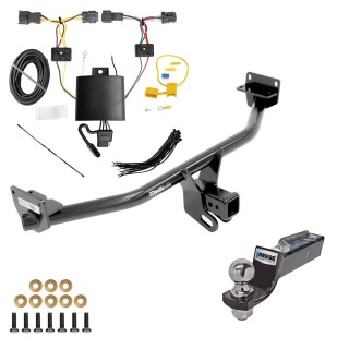 Custom Fit Trailer Hitch Wiring Harness (Plug & Play) 2" Drop Ball-Mount w/ Pin/Clip 2" Chrome Ball Installation Hardware Installation Instructions 75836 118812 21536 Draw-Tite Tow Package 19-21 Hyundai Tucson Trailer Hitch Wiring 2" D Tow Package For 19-21 Hyundai Tucson Trailer Hitch w/ Wiring 2" Drop Mount 2" Ball 2" Receiver