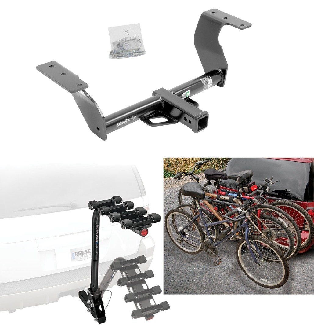 Trailer Hitch w 4 Bike Rack For 14 18 Subaru Forester All Styles