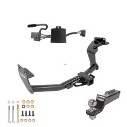 Tow Package For 19-20 Hyundai Santa Fe Trailer Hitch w/ Wiring 2" Drop Mount 2" Ball 2" Receiver  Tow Package For 19-20 Hyundai Santa Fe Trailer Hitch w/ Wiring 2" Drop Mount 2" Ball 2" Receiver